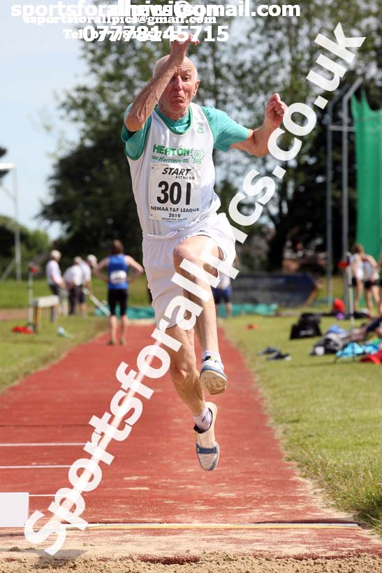 Mens long jump, 2019 NEMA Track and Field Champs, Monkton. Photo:  David T. Hewitson/Sports for All Pics
